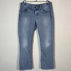 Silver Jeans Suki Capri Womens Size 29‎ Light Wash Denim Jeans